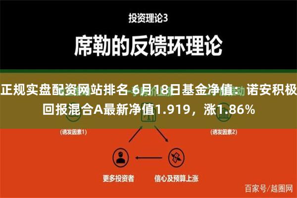 正规实盘配资网站排名 6月18日基金净值：诺安积极回报混合A最新净值1.919，涨1.86%