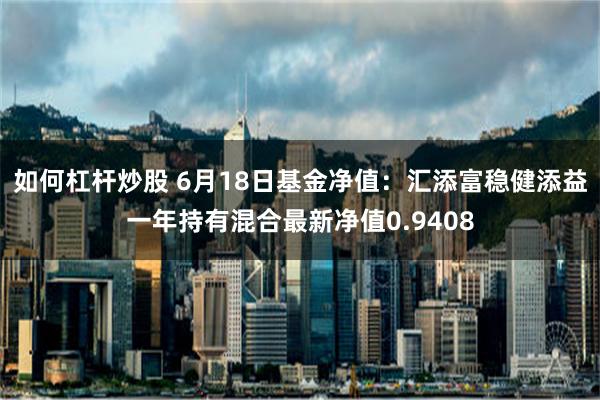 如何杠杆炒股 6月18日基金净值：汇添富稳健添益一年持有混合最新净值0.9408