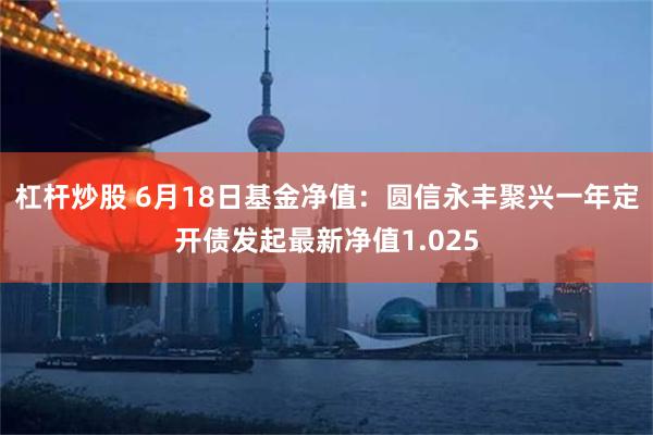 杠杆炒股 6月18日基金净值：圆信永丰聚兴一年定开债发起最新净值1.025