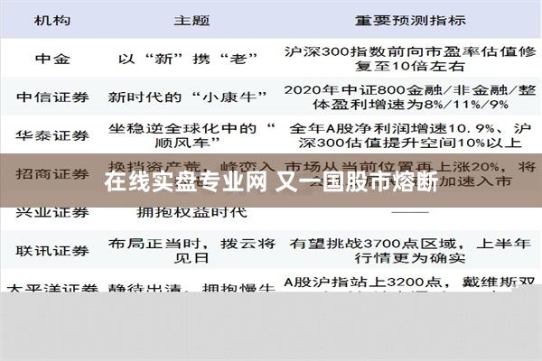 在线实盘专业网 又一国股市熔断