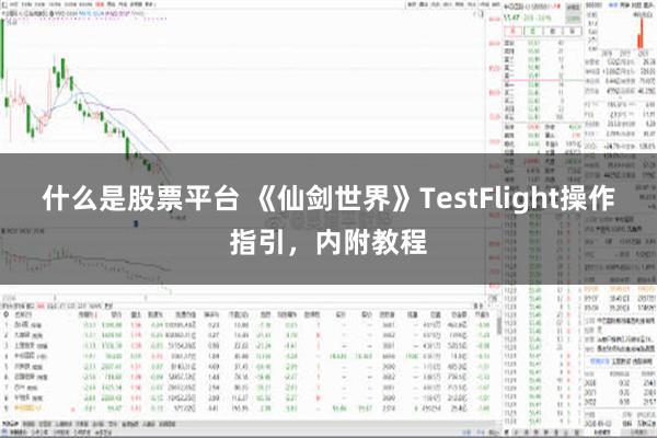 什么是股票平台 《仙剑世界》TestFlight操作指引，内附教程