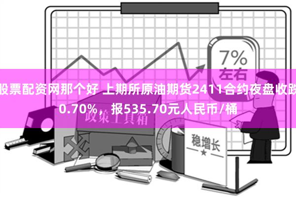 股票配资网那个好 上期所原油期货2411合约夜盘收跌0.70%，报535.70元人民币/桶